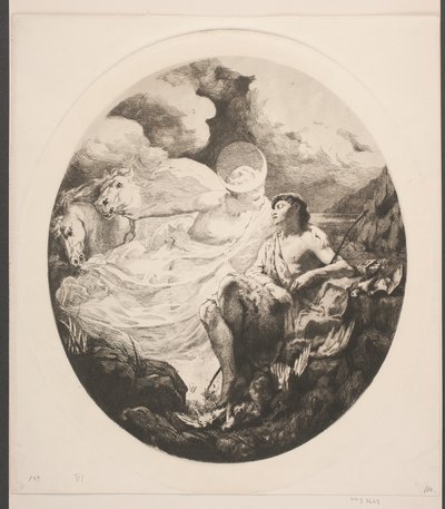 Selene en Endymion door Frans Schwartz