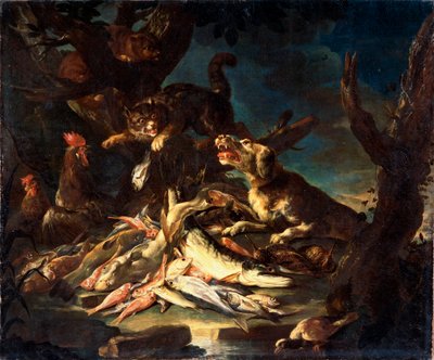 Vis, 1620 door Frans Snyders or Snijders