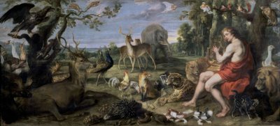 Orfeo en de dieren – 17e eeuw – Olieverf op doek – 195 × 432 cm – NP 1844 – Vlaamse barok door Frans Snyders or Snijders