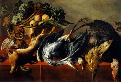 Stilleven met een ebbenhouten kist, 17e eeuw door Frans Snyders or Snijders