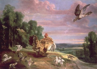 De Havik en de Hen door Frans Snyders or Snijders