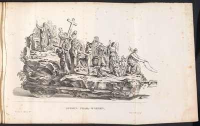 Derde praalwagen in de optocht voor de Heilige Rombout, 1825 door Frans Vervloet