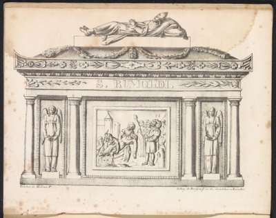 Reliekschrijn van de Heilige Rombout, 1825 door Frans Vervloet