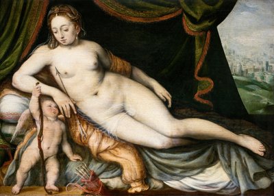 Venus en Cupido, ca. 1560 door Frans Vriendt