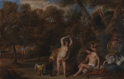 Venus treurt om de gedode Adonis door Frans Wouters