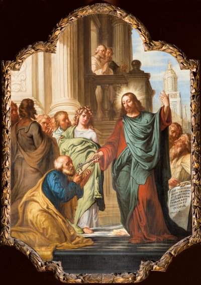 Parochiekerk (Onze-Lieve-Vrouwekerk). Interieur. Schilderij. Frans Ykens. door Frans Ykens