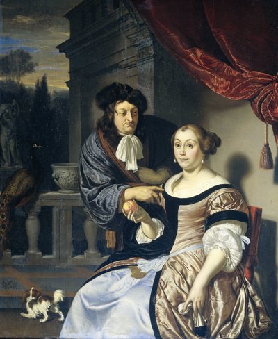 Een man en een vrouw door Frans van Mieris (I)