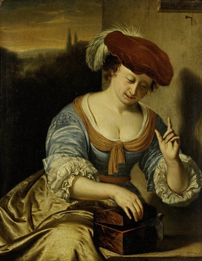 Ontsnapte vogel: Allegorie van kuisheid door Frans van Mieris (I)