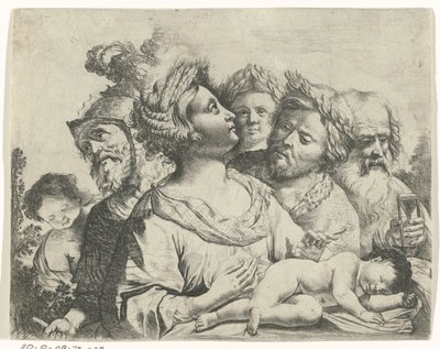 Ceres, Mars en Saturnus (De vier leeftijden) door Frans van Mieris (II) (rejected attribution)