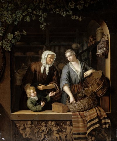 De kruidenierswinkel door Frans van Mieris (II)