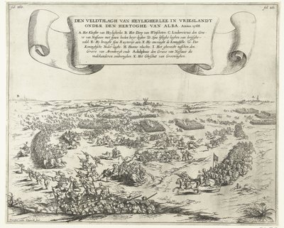 Slag bij Heiligerlee, 1568 door Frans van den Wijngaerde