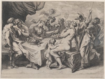 Het Bruiloftsfeest van Peleus en Thetis door Frans van den Wyngaerde