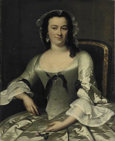 Portret van Maria Henriëtte van de Pol, vrouw van Willem Sautijn door Frans van der Mijn