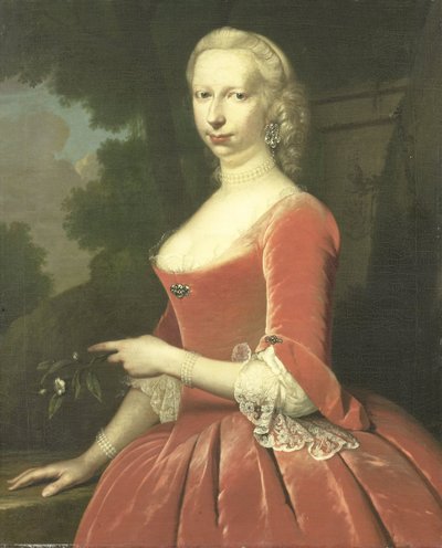 Portret van een Vrouw door Frans van der Mijn
