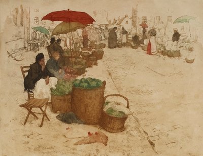 Groentemarkt door František Šimon