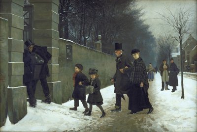 Een begrafenis door Frants Henningsen