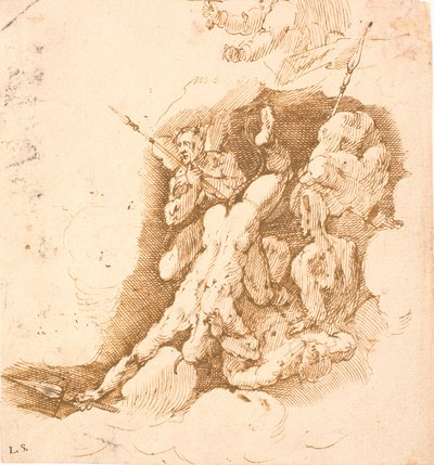 Gevallen Engelen (uit een Laatste Oordeel compositie) door Frantz Cleyn