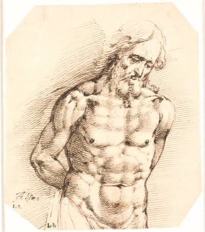 Halffiguur van een Christus door Frantz Cleyn