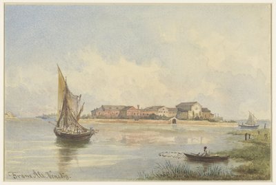 Gezicht op de Lagune te Venetië door Franz Alt