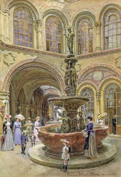 Het Bank- en Beursgebouw, Herrengasse, Wenen, 1891 door Franz Alt