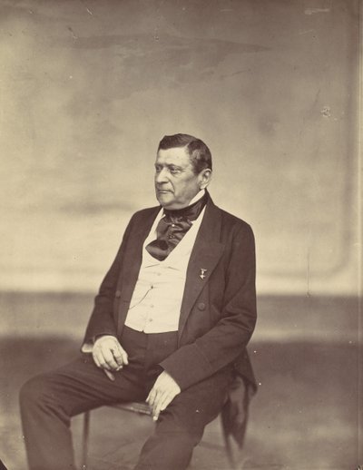 [Zittende Man in Witte Vest en Donkere Jas] door Franz Antoine