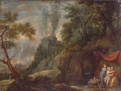 Lot en zijn dochters, 1720s door Franz Anton Hartmann