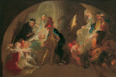 Allegorie op de opvoeding van een edelman door Franz Anton Maulbertsch