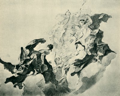 Allegorie van Geloof, Rechtvaardigheid en Schilderkunst, 1758-1759, 1943 door Franz Anton Maulbertsch