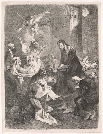 Heilig Avondmaal van Christus en de Apostelen door Franz Anton Maulbertsch