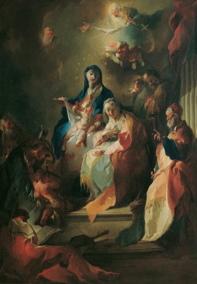 De Heilige Familie door Franz Anton Maulbertsch