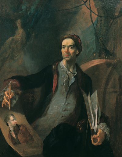 Zelfportret, ca. 1767 door Franz Anton Maulbertsch