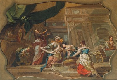 De geboorte van Johannes door Franz Anton Zeiller