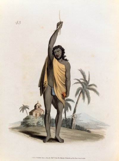 Hindoepriester, uitgegeven door Edward Orme, 1804 door Franz Balthazar Solvyns