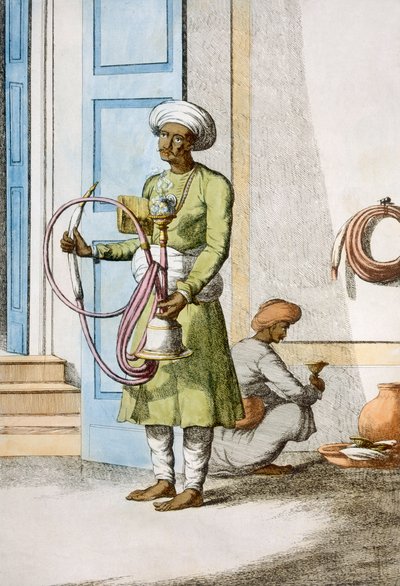 Hookah Burdar, of Huka Drager, uit 
