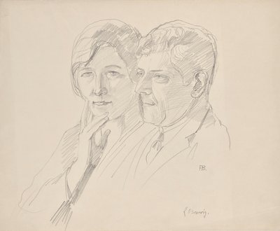 Grete Wagner-Barwig en Dr. Josef Wagner door Franz Barwig d. Ä.