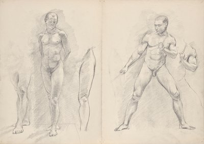 Mannelijke naakten door Franz Barwig d. Ä.