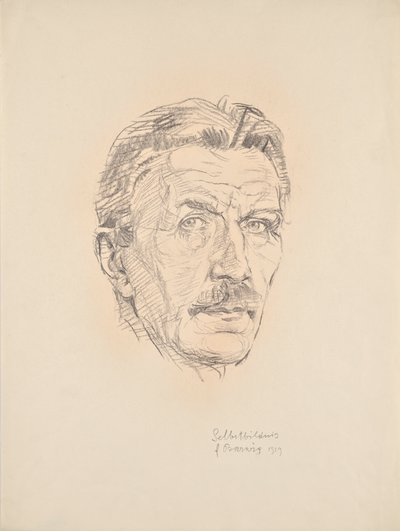 Zelfportret door Franz Barwig d. Ä.