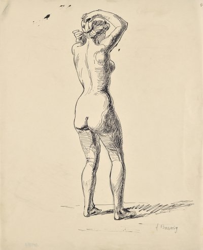 Schets van een badende door Franz Barwig d. Ä.