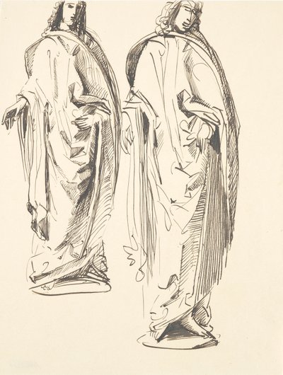 Twee ontwerpen voor de Heilige Johannes door Franz Barwig d. Ä.