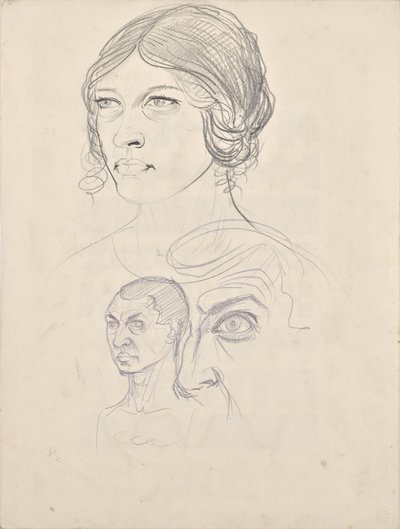 Portretstudies Rosa en Walter Barwig door Franz Barwig der Ältere