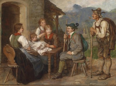 Salon-Tiroler door Franz Defregger