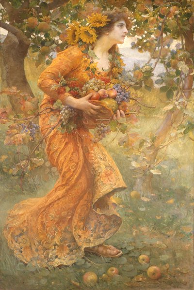 Herfst, 1912 door Franz Dvorak