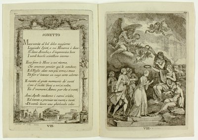 Blad 8, uit Nella Venuta door Franz Edmund Weirotter