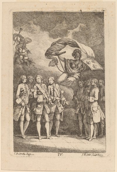 Nella Venuta in Rome: pl. 4 door Franz Edmund Weirotter after Étienne de Lavallée Poussin