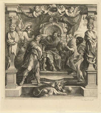 Twist van Achilles met Agamemnon door Franz Ertinger