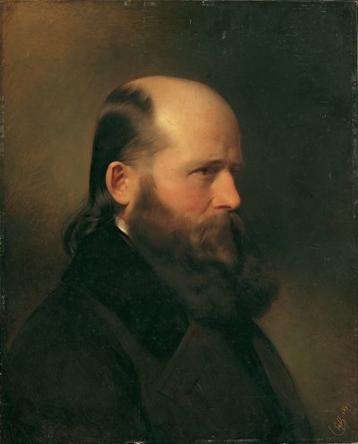 De schrijver en muzikant Dr. Groß door Franz Eybl