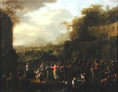 De Bruiloftsdans door Franz Ferg