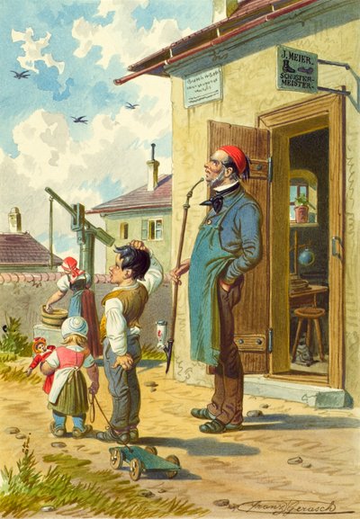 De schoenmaker door Franz Gerasch