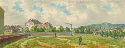 De Währinger Gürtel in Wenen door Franz Gerasch