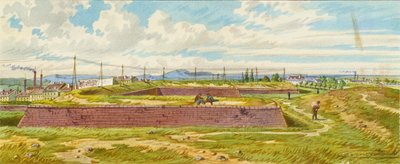 De St. Marxer Linie in Wenen, bij het Arsenal door Franz Gerasch